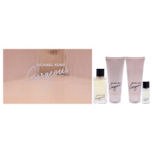 Michael Kors Gorgeous! Gift Set 100ml EDP + 100ml Body Lotion + 100ml Shower Gel + 5ml EDP