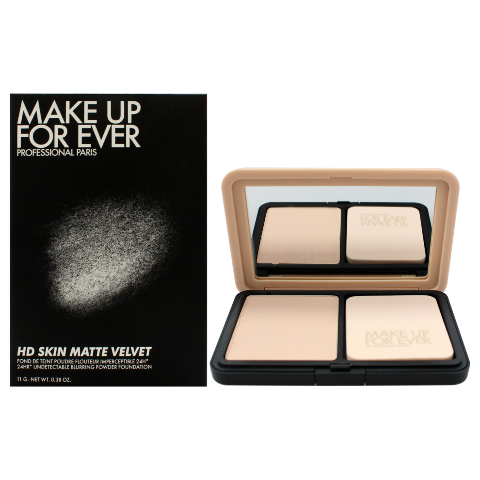 Make Up For Ever Women's Hd Skin Matte Velvet Powder Foundation - 1N00 Alabaster By For - 0.38 Oz Foundation