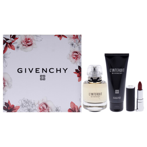 LInterdit by Givenchy for Women - 3 Pc Gift Set 2.7oz EDP Spray, 2.5oz ...