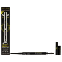 Arches and Halos 2-in-1 Definer Oogpotlood en Poeder - Brow Poeder met Spoolie Borstel - Voor Natuurlijke Look - Mocha Blonde - .017 oz