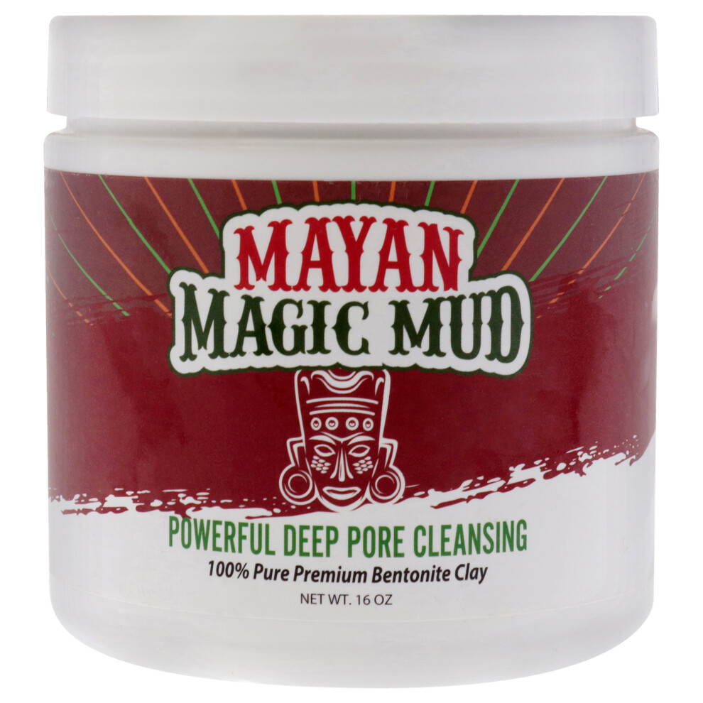 Mayan Magic Mud Powerful Deep Pore Cleansing Bentonite Clay By For Unisex - 16 Oz Cleanser
