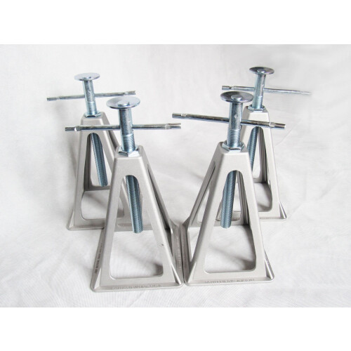 Aluminium Stabilizer Stack Jack Stands X4 (Adjustable Caravan Trailer)