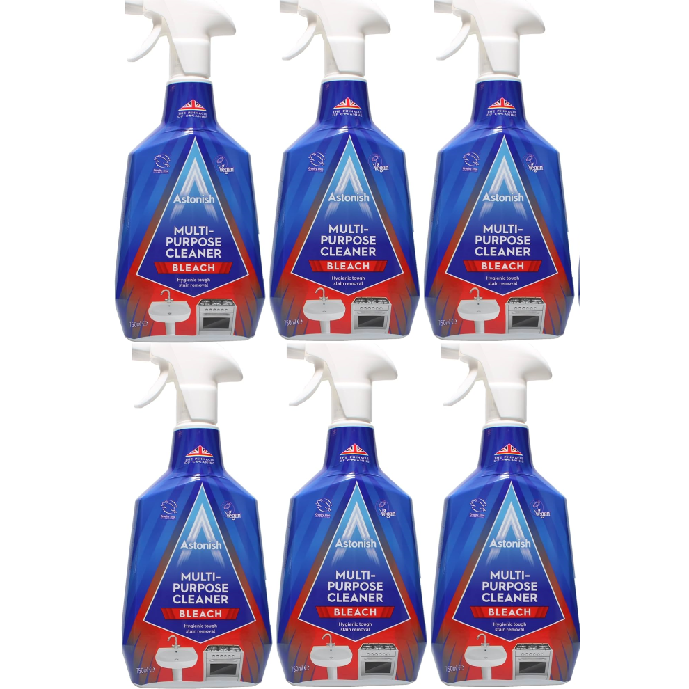 Astonish Multi-Purpose Cleaner With Bleach Cleaning Spray 6X 750Ml Bulk Buy