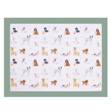 Dog Days Lap Tray Wood Laptop Table Soft Cushioned Base Food Drink
