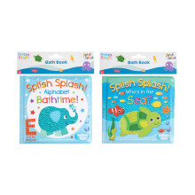 SOFT BABY BATH BOOK EDUCATIONAL WATERPROOF SEA AND ALPHABET ANIMALS