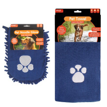 Quick Drying Microfibre Pet Towel Mitt Dog Puppy Bath Shower Absorbent Material