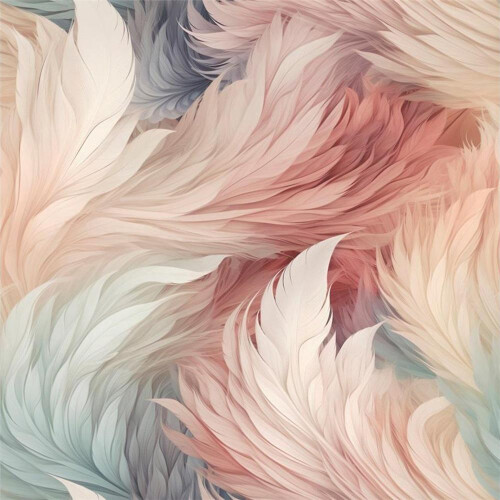 Muriva Muriva Plumes Multi Wallpaper Feathers Shiny Stylish Glamorous