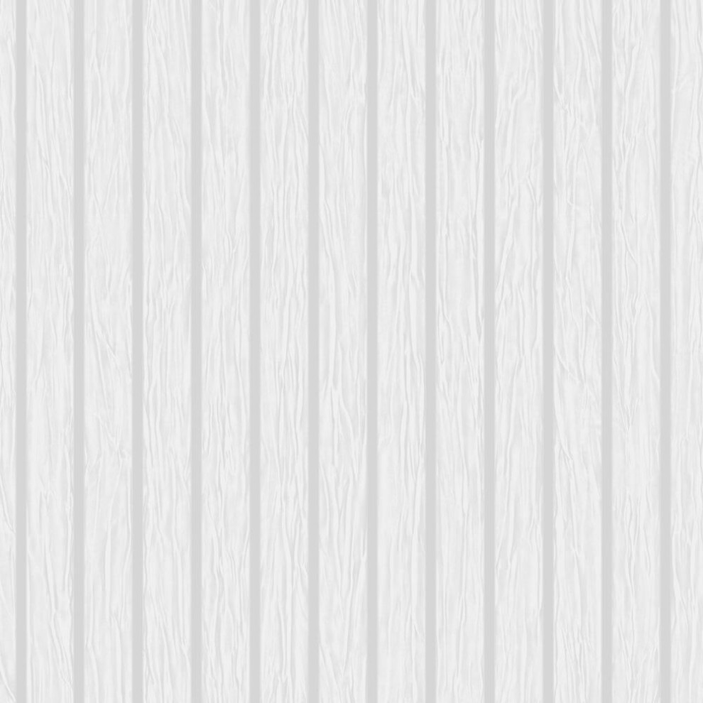 Debona Crystals Wood Slats Wallpaper Glitter Textured Vinyl White