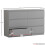 Vida Designs (Grey) Denver 4 Piece Bedroom Set Drawer Chest Wardrobe 4 6