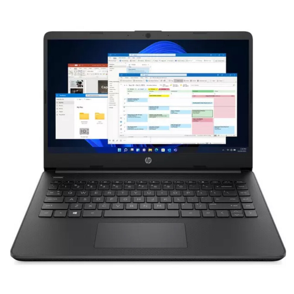 HP 14s-dq0518sa 14" Laptop Intel Celeron 4 RAM 128GB eMMC Black