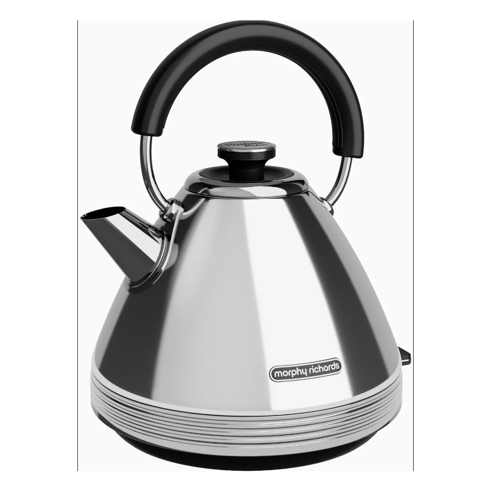 Morphy Richards Retro Kettle 1.5L 2.2K Polished Stainless Steel 100330 - Venture