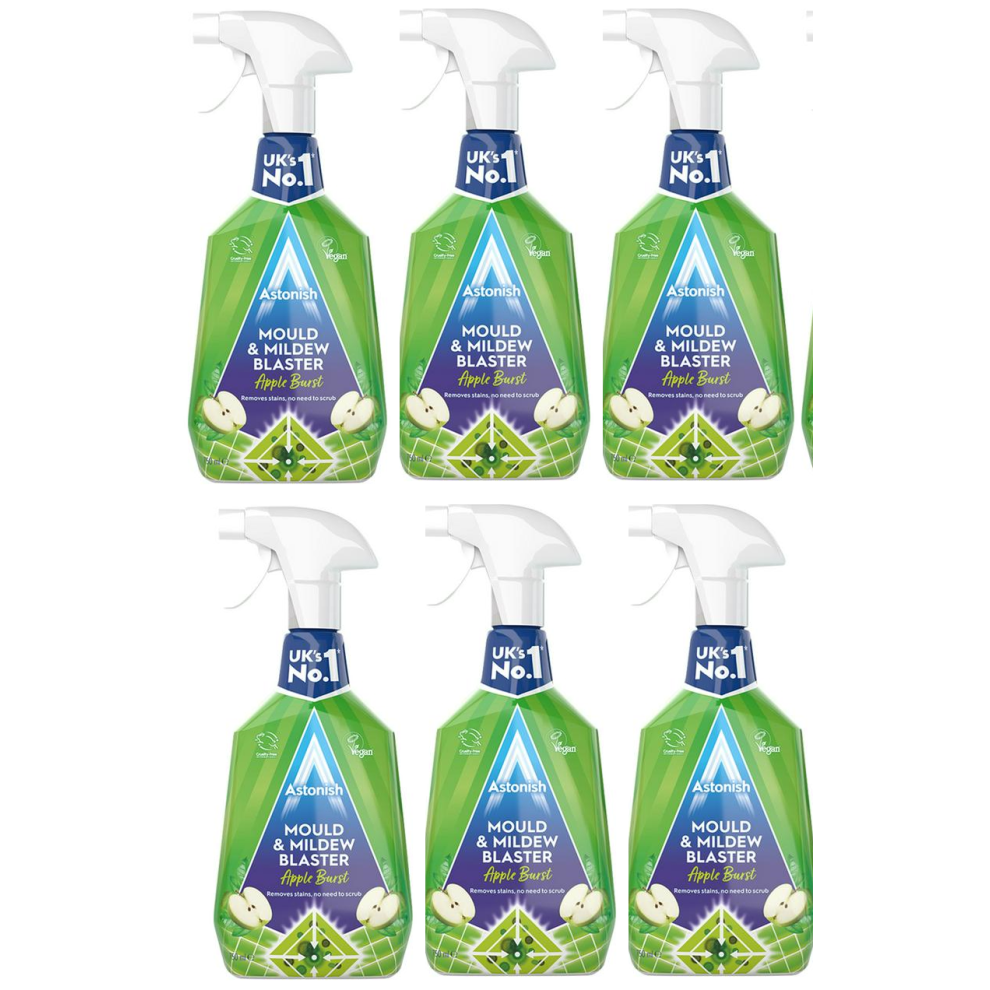 Astonish Mould & Mildew Blast Spray Apple Burst Fragrance 12x 750ml Bulk Cleaning