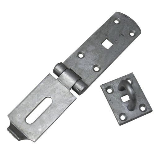 (12 Inch) Heavy Duty Locking Hasp & Staple (Galvanised Lock)