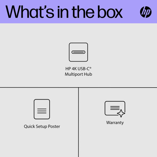 HP HP HUB USB-C 4 IN 1 GRIS 2
