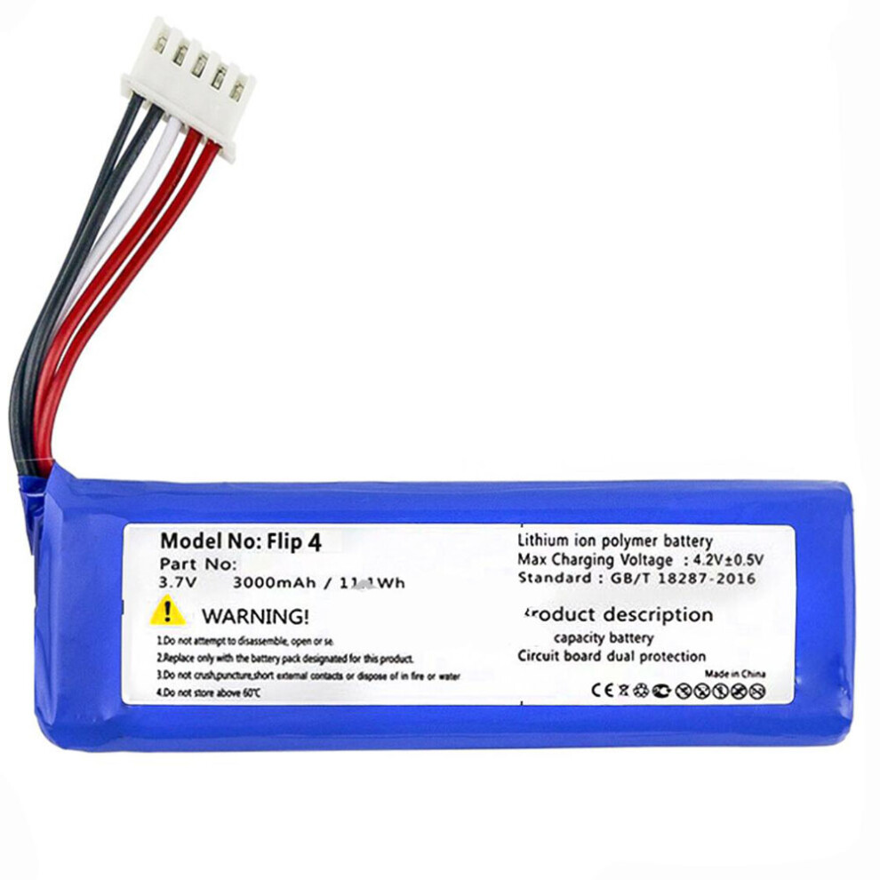 3000Mah 3.7V Battery For Cameron Sino Battery Gsp872693 01 For Jbl Flip 4, Flip 4 Special Edition 6937649011040