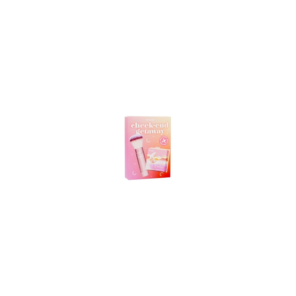 Benefit Cosmetics Benefit Cheek-End Getaway Set : Shellie Blush 6G + Multitasking Brush 57G
