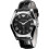 Armani Armani Men's Watch AR0643 Black Leather Strap Black Dial Silver Case 2