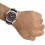 Armani Armani Men's Watch AR0643 Black Leather Strap Black Dial Silver Case 5