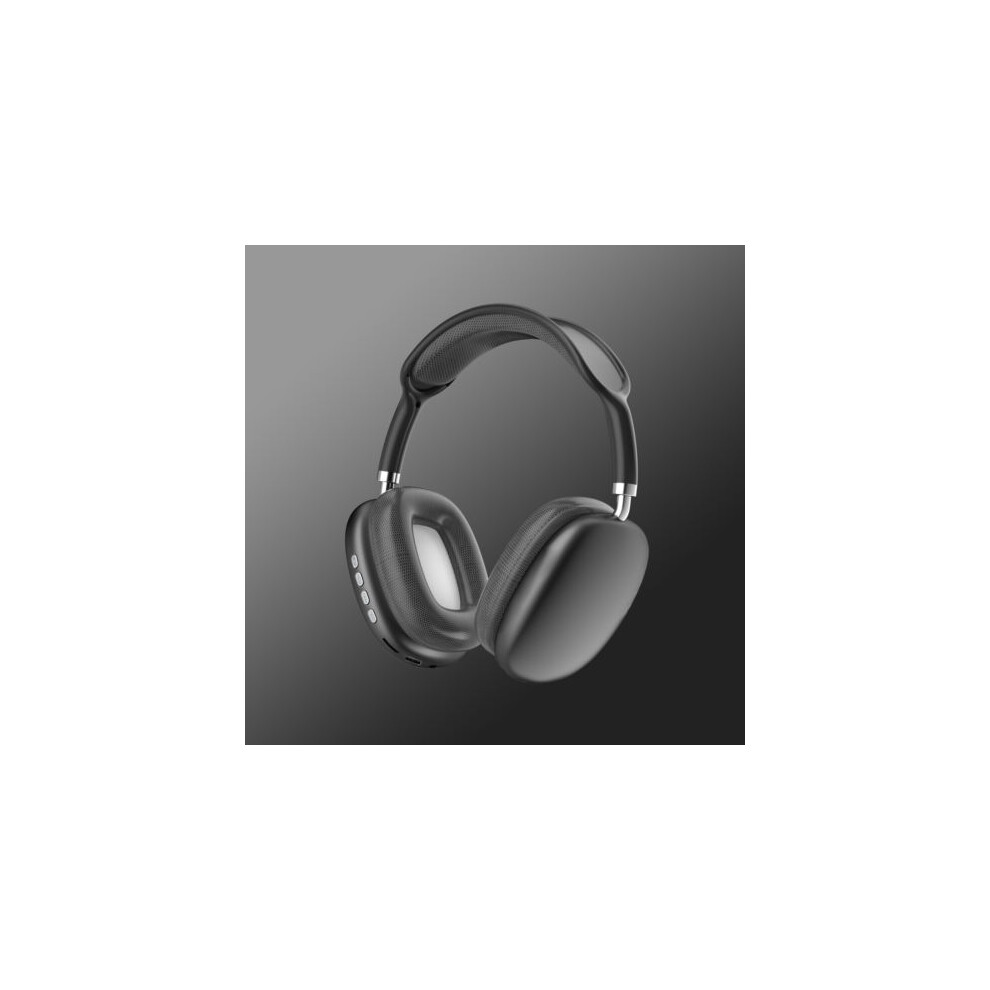 (Black) Wireless Headphones Bluetooth Noise Cancelling Stereo Earphones Over Ear Headset Black