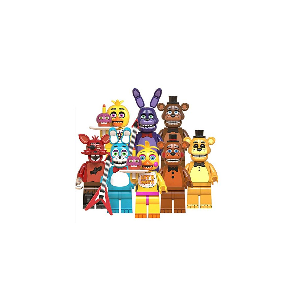 Five Nights At Freddy's FNAF Minifigures 8pcs Building Blocks Fit Lego