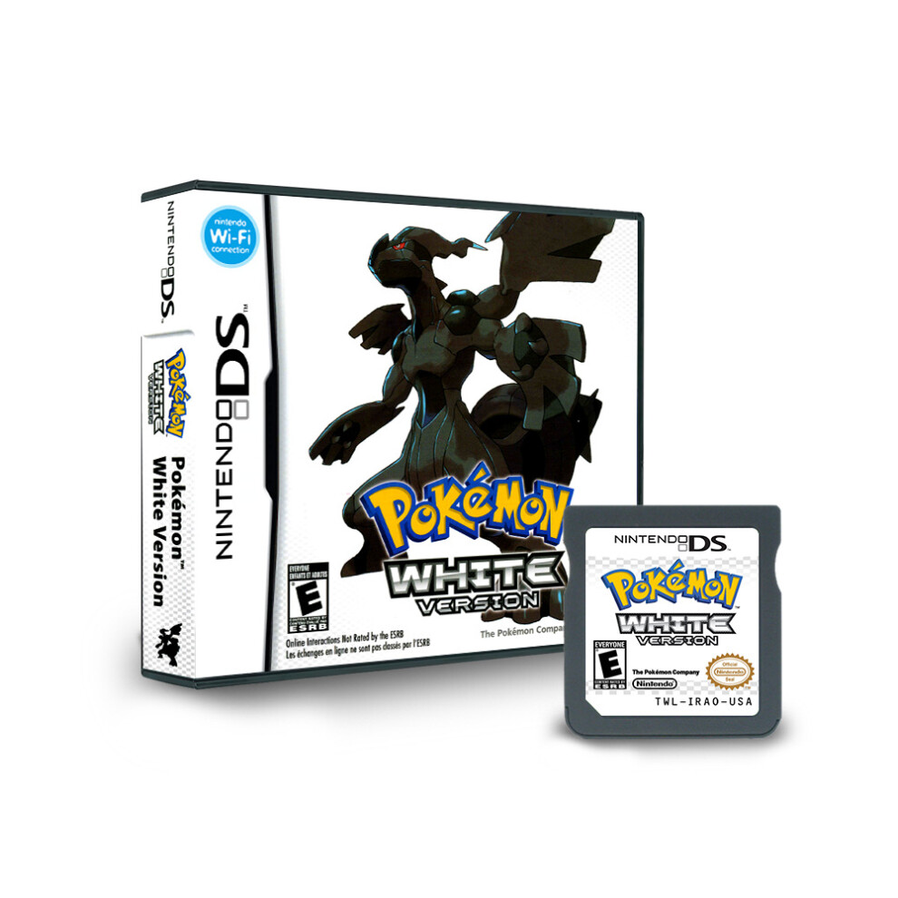 (White Version) Pokemon Game Card English Edition for Nintendo NDS 3DS Card