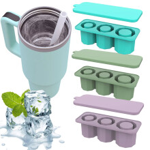 Ice Cube Tray for Stanley Silicone Ice Cube Maker 3 Hollow Water Cup Ice Lattice