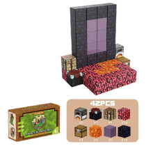 (Door) Magnetic Minecraft Building Blocks Set Diy Kit Construction Toys For Kids Game