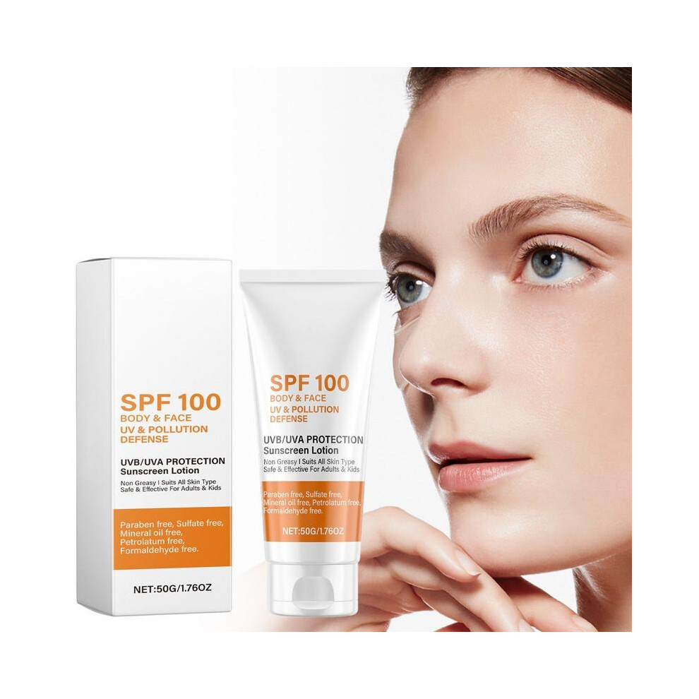 Sunscreen SPF 100 Sunblock for Face Body Sunscreen Facial Sunscreen Sun Protection Prevent Sunburn Skin Care Facial Protector