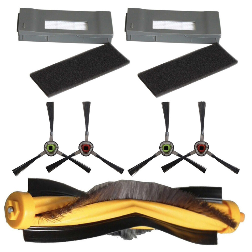 Roller Brush Side Brushes Filters For Ecovacs Robotics DM80-KTA Deebot M81 DM81PRO DM80-KTA M81 DM81 PRO Robot Vacuum Cleaner