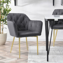 Velvet Upholstered Dining Chair
