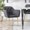 Living And Home Velvet Upholstered Dining Chair 1