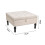 Living And Home Square Tufted Linen Storage Ottoman 5