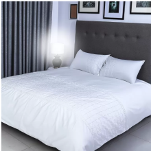 Flax Linen Belva Design Duvet Cover Set White ( Double )