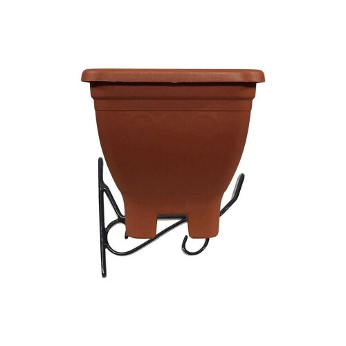 Bracket 18 cm For Trough Wall Mounted Plastic Coated Solid Steel Pack Of Two Garden Pride 1