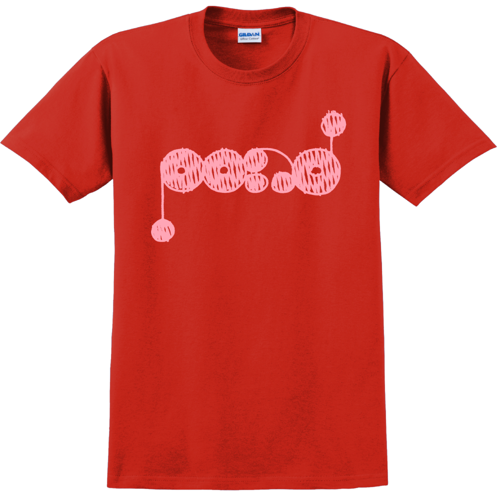 (M) Pond Pink Logo [RED] T-shirt S