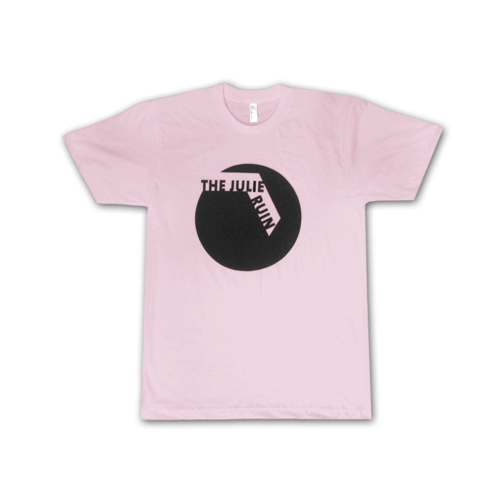 (S) The Julie Ruin Black Circle on Light Pink T-shirt S