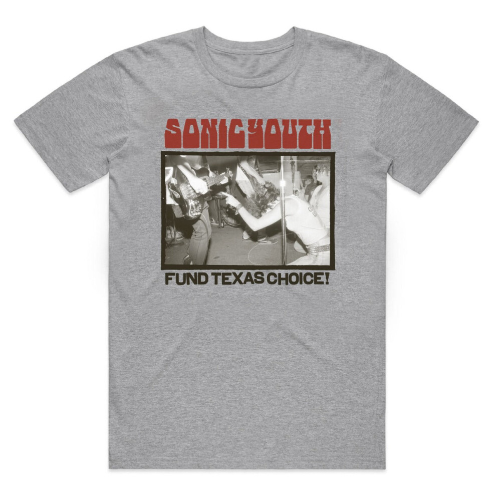 (XXL) Sonic Youth Live in Texas [GREY] T-shirt S