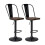 Living And Home 2Pcs Kitchen Adjustable Bar Stools Dining Chairs 2