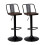 Living And Home 2Pcs Kitchen Adjustable Bar Stools Dining Chairs 2