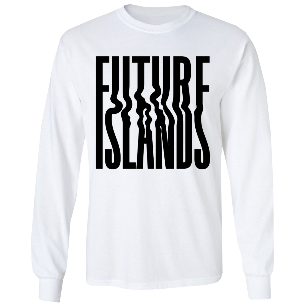 (XL) Future Islands Logo (White) L/S T-shirt S