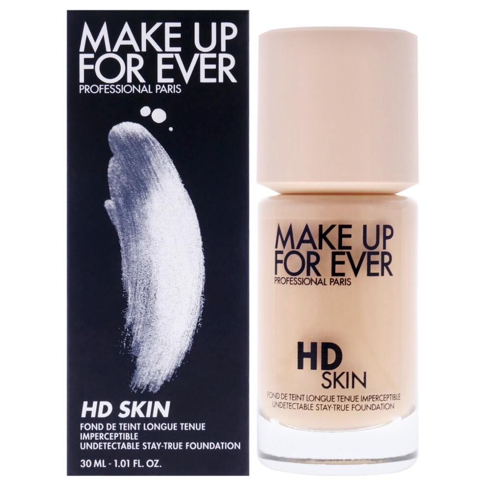 Make Up For Ever Ivory Hd Skin Undetectable Stay-True Foundation - 1R12 Cool By For Women - 1.01 Oz Foundation
