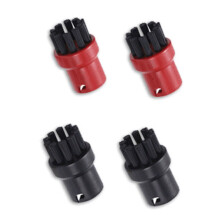 4 X Steam Cleaner Round Brush Nozzle For Karcher SC1010 SC1020 SC1030 DE4002 Household Cleaning Parts Replacement Tools