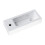NES Home Milan 500mm x 200mm White Gloss Resin Basin 6