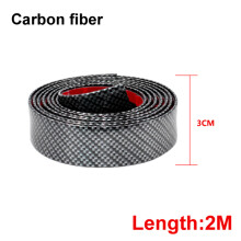 (30MM Carbon fiber) car interior decoration 2M Car Stickers Door Edge Guard Protector Carbon