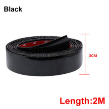 (30MM Black) car interior decoration 2M Car Stickers Door Edge Guard Protector Carbon
