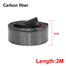 (50MM Carbon fiber) car interior decoration 2M Car Stickers Door Edge Guard Protector Carbon