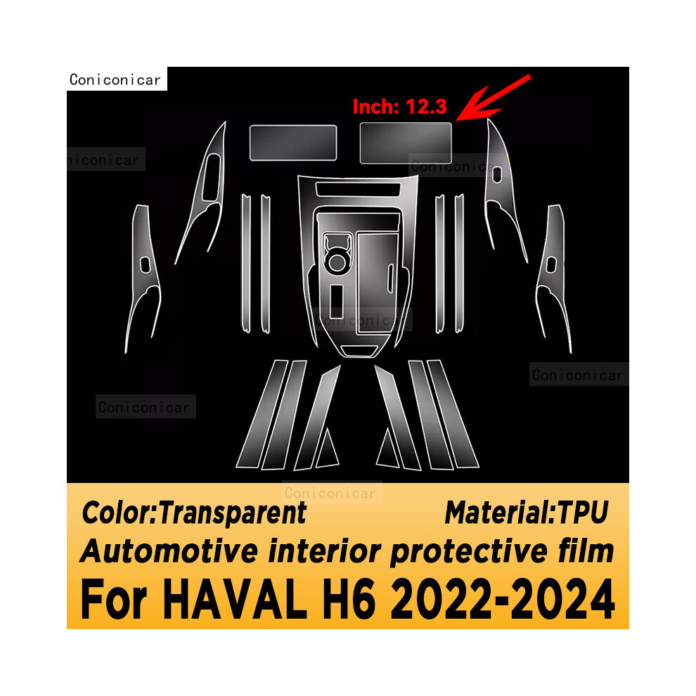 (Lhd, B) Car Interior Decoration For Haval H6 2022-2024 Hybrid Gearbox Panel Navigation 8360553020255