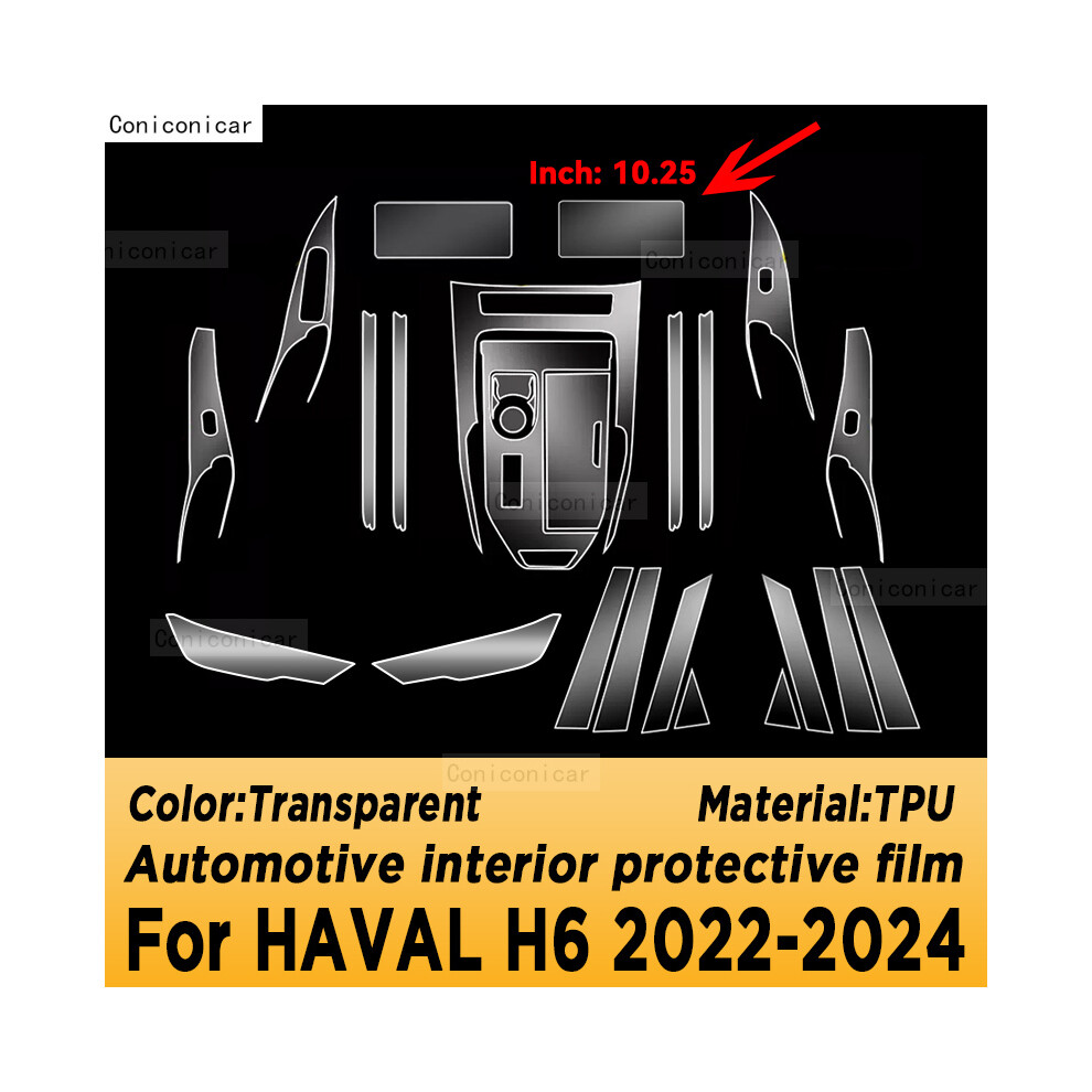 (Lhd, F) Car Interior Decoration For Haval H6 2022-2024 Hybrid Gearbox Panel Navigation 8360553020194