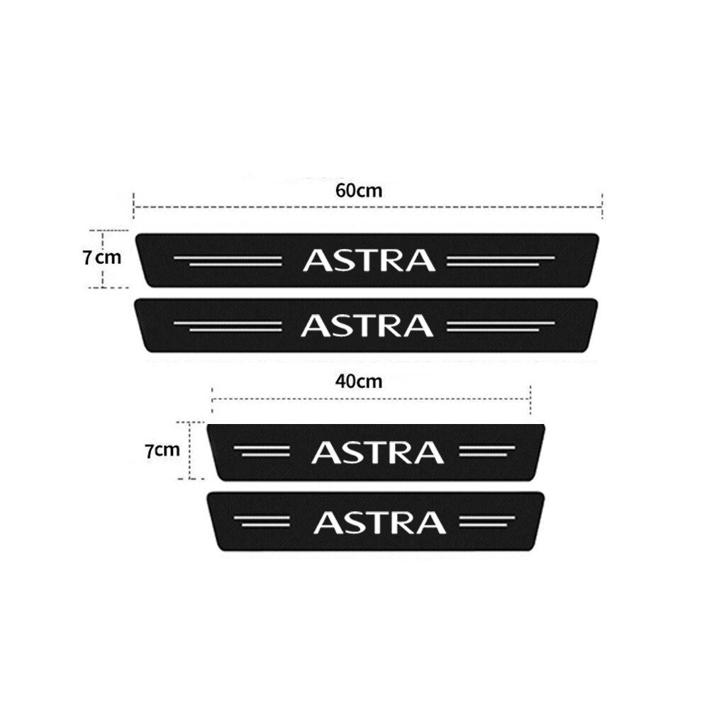( 4Pcs) Car Interior Decoration Car Rear Trunk Door Threshold Decals For Opel White 8360553034962
