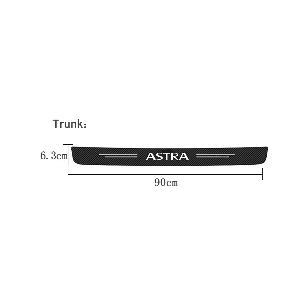 ( Trunk 1Pc) Car Interior Decoration Car Rear Trunk Door Threshold Decals For Opel White 8360553034993